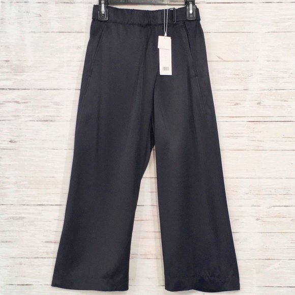Vince Belted Cross-Over Culotte Crop Wide Leg Pant - Picture 4 of 12